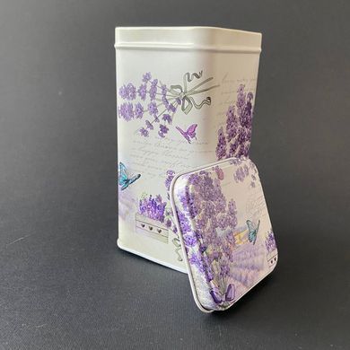 Коробка жестяная Белый прямоугольная, 1 шт