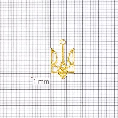 Металлическая подвеска 50 шт 25 мм трезубец золотой металл