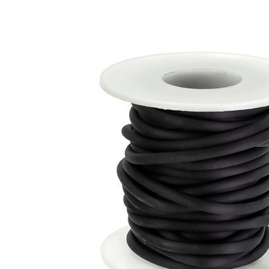 Шнур резиновый 3,5 мм катушка 10м +-10% Черный