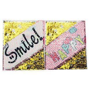 Нашивки 10 шт. с реверсивными пайетками smile