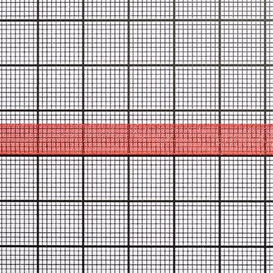 Лента из органзы 7 мм красная катушка 22 м +-10%