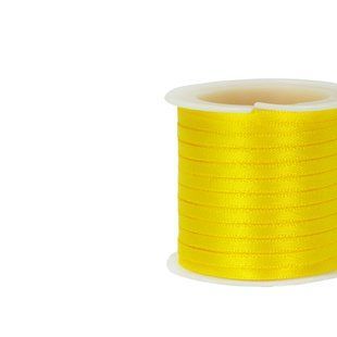 Стрічка атласна 3 мм жовтий котушка 24 м +-10%