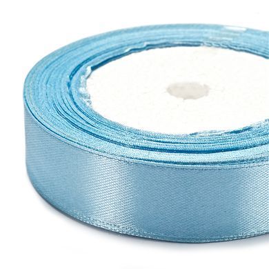 Стрічка атласна 20 мм блакитний котушка 23 м +-10%