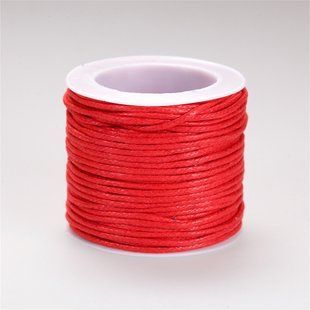 Шнур бавовняний 1,5 мм котушка 15м +-10% Червоний